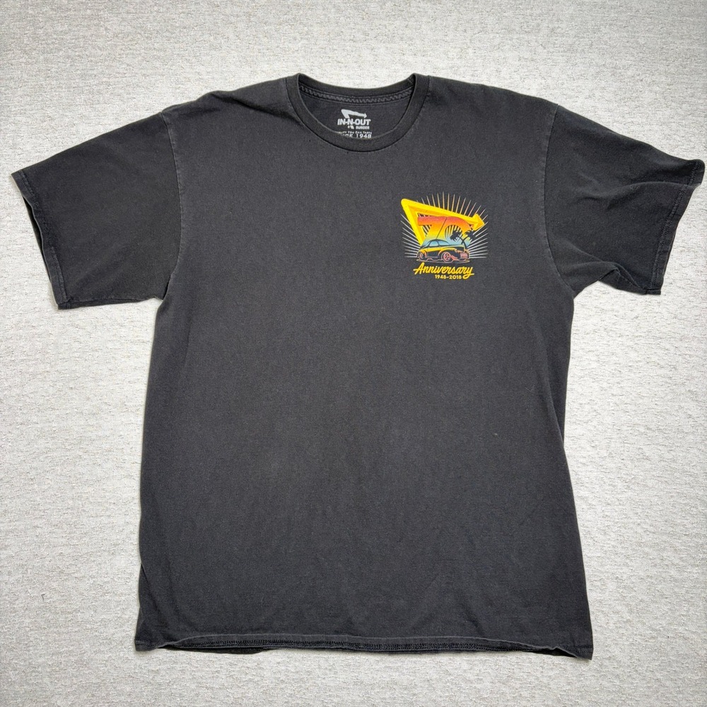 In-N-Out‎ Burger Mens T-Shirt Large Black 70th Anniversary Vladimir Kush Graphic
